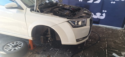 نمونه کار تعمیر جلوبندی خودرو دنا